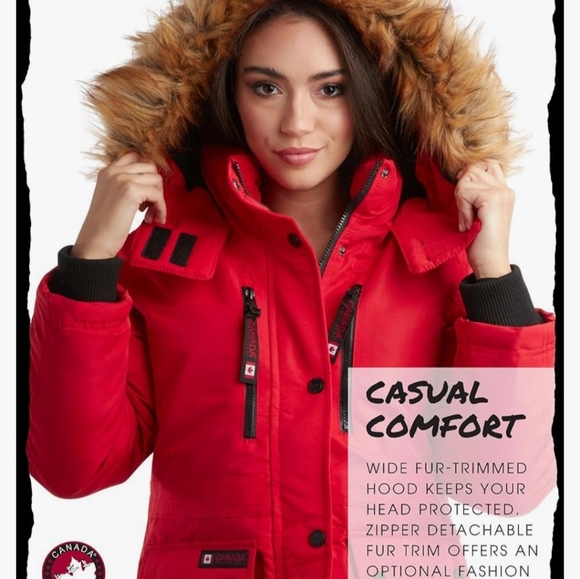 Red Canada Weather Gear womens size Large - Picture 6 of 8